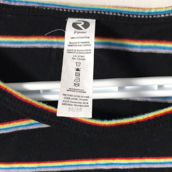 Ripzone rainbow stripe dress size medium - Picture 3 of 4